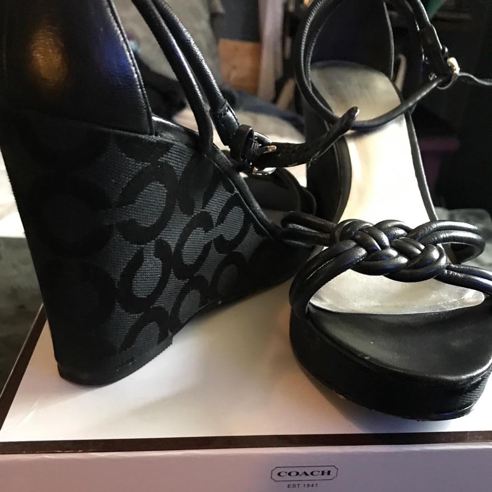 Coach wedge heels